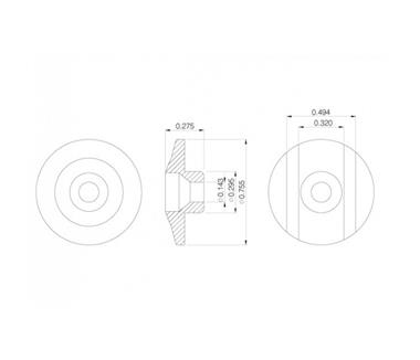 GUIA CUERDAS BAJO GOTOH (TIPO FENDER BASS) | SR0BC