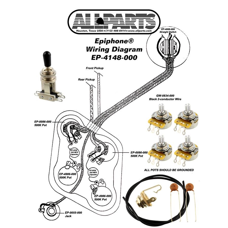 KIT ELECTRONICA EPIPHONE LES PAUL | EP4148-00