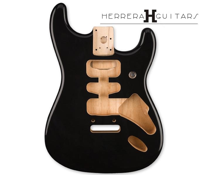 DELUXE SERIES STRATOCASTER® HSH, ALDER BODY, NEGRO | 0997103706