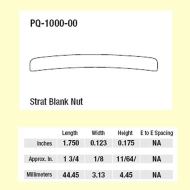 CEJUELA STRAT/TELE SIN SLOTS CURVADA ABAJO | PQ-1000-00